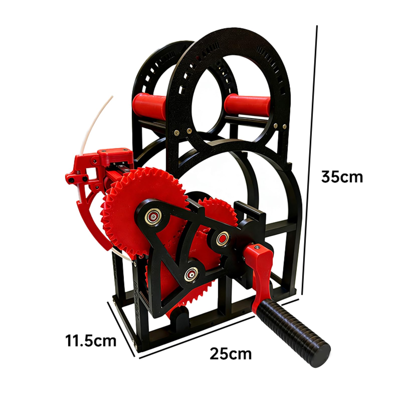 Ręczny zwijacz filamentu 3D do uniwersalnego drutu i gwintu spawalniczego, kompatybilny z filamentami 2,5 mm, pojemność 1 kg do projektów drukowania 3D