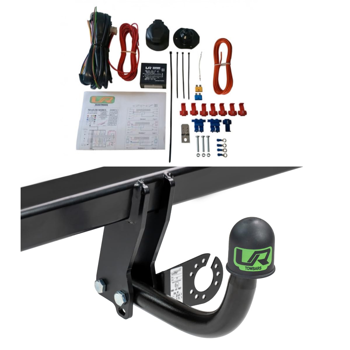 UmbraRimorchi Enganche de Cisne Fijo+13 Pin Cableado Compatible con Volvo
