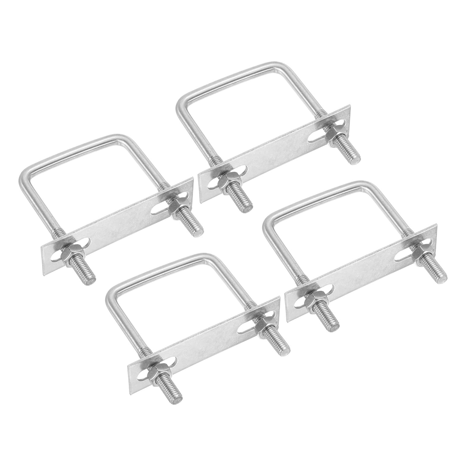 PATIKIL M8x60x80mm Square U-Bolts Kit