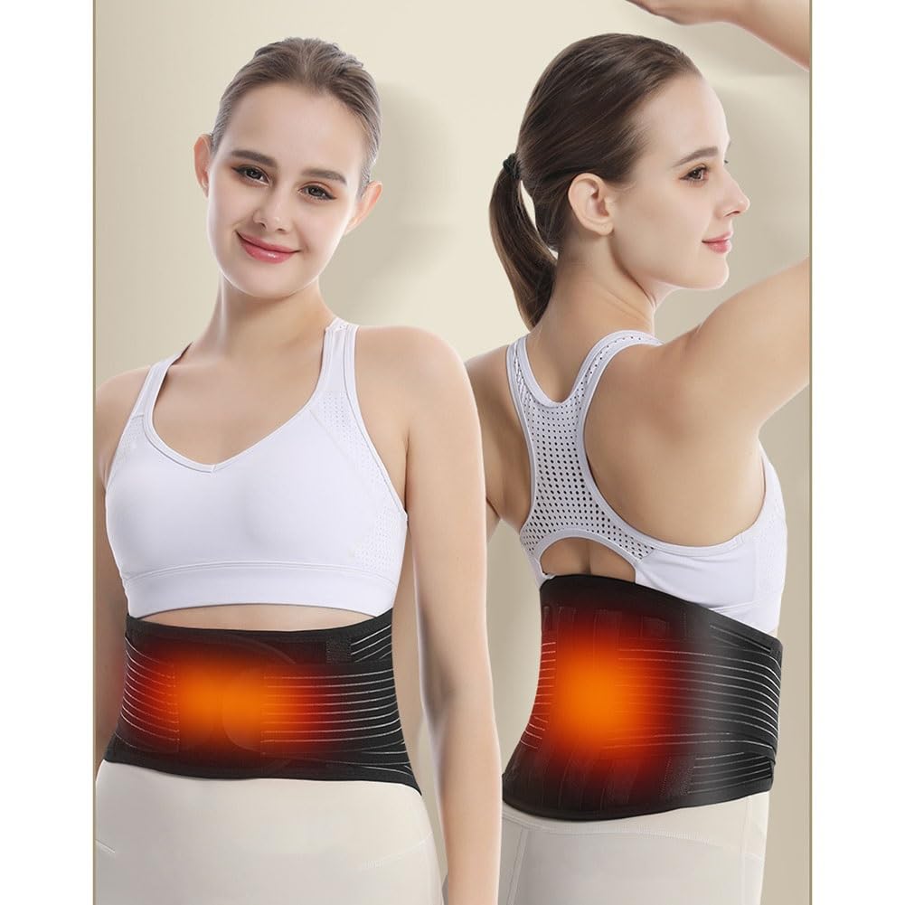Protezioni per la Zona Lombare, Terapia Magnetica autoriscaldante alleviare Il Mal di Schiena ernia(Black,S/Small)