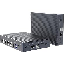4-Port 2.5G Firewall Mini PC, Intel N100 Fanless Network Appliance, Preinstalled Windows 11 Pro, 8GB RAM 128GB eMMC, Support PfSense/OPNsense, Home Lab Router PC for Astrophotography