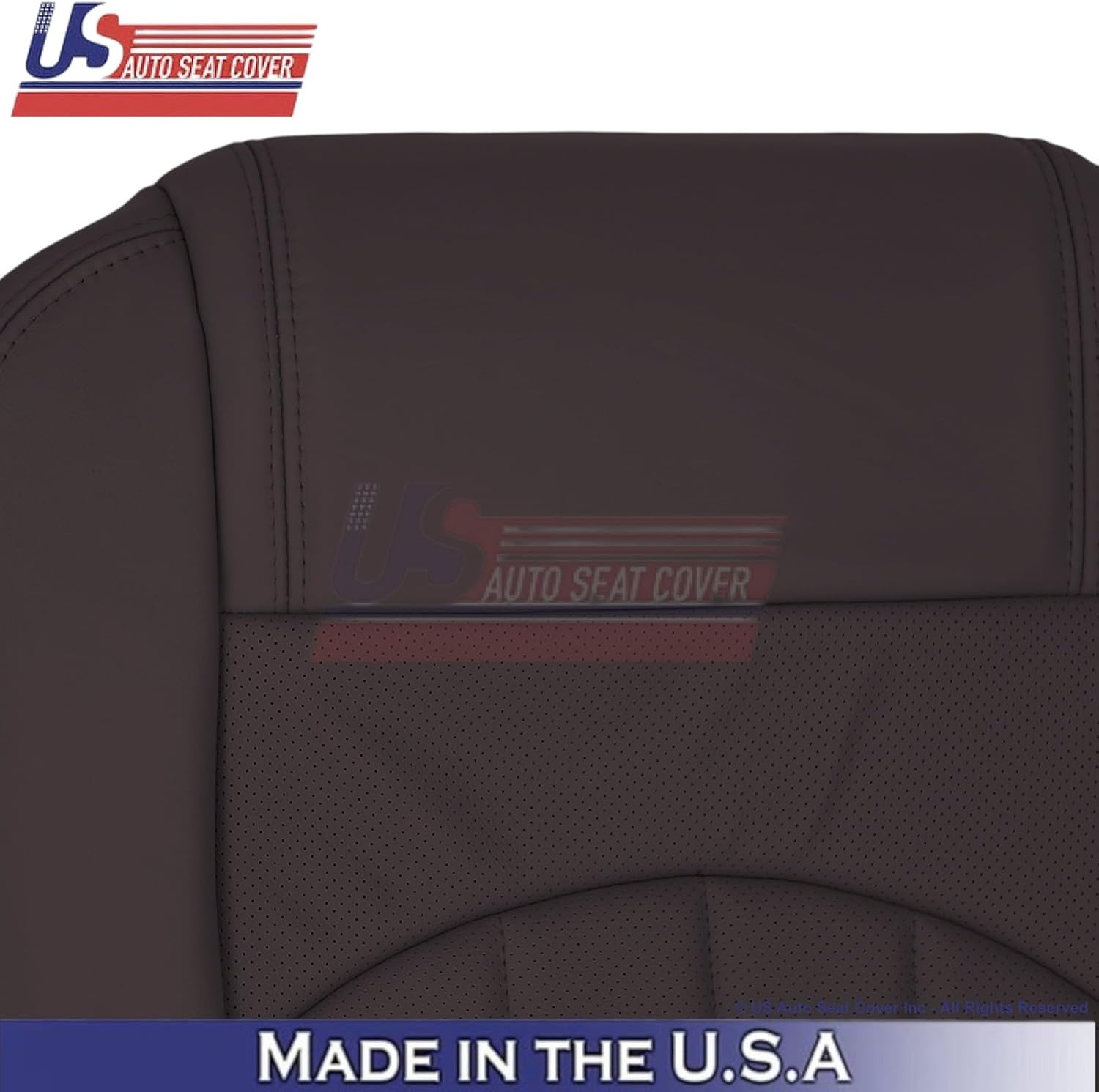 2013-2017 fits Buick Enclave Leatherette Front Replacement Seat Covers Cocoa