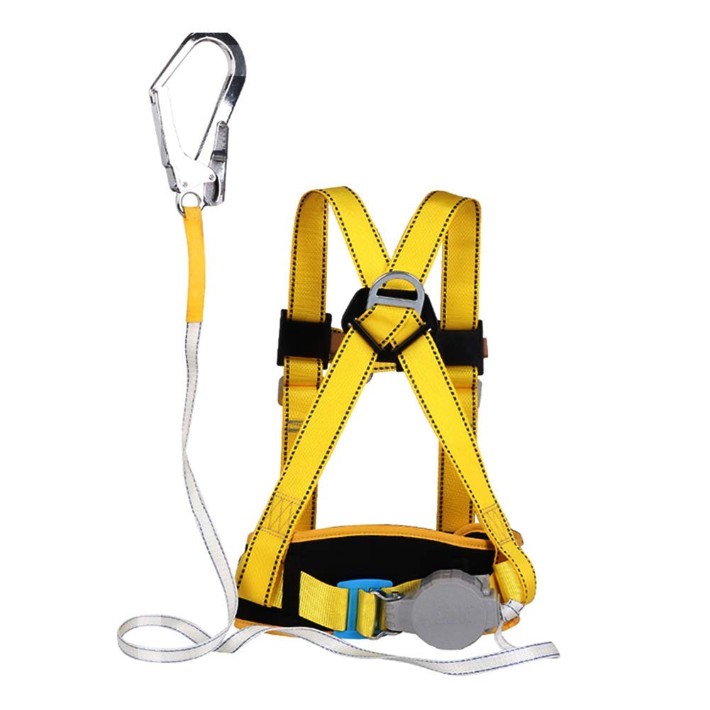 SwaYve Harnais de Sécurité Antichute, Protection Contre Les Chutes de La Moitié Du Corps Industriel, Kit de Harnais de Sécurité Pour La Protection de Sécurité Contre Les Chutes de Lanière
