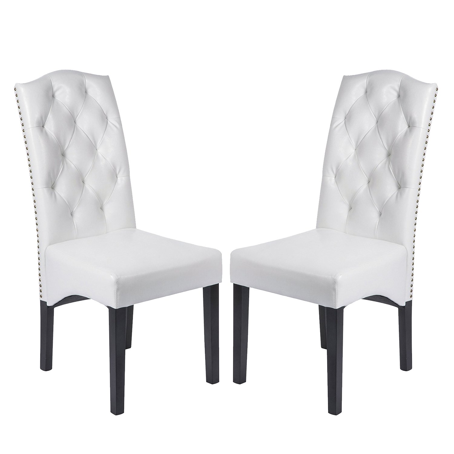 White Leather Dining Chairs All Chairs