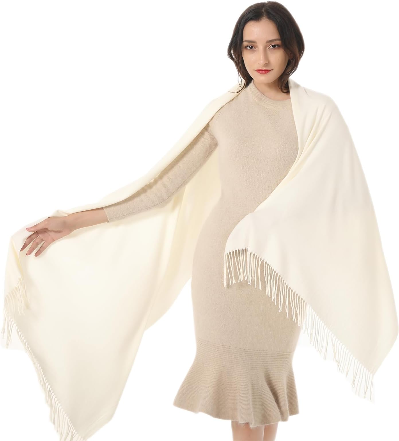 HaleeyWomens Scarf Pashmina Shawls and Wraps for Evening Dress Wedding Bridesmaid Birthday Gift