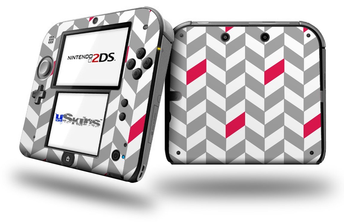 Chevrons Gray And Raspberry WraptorSkinz Decal Style