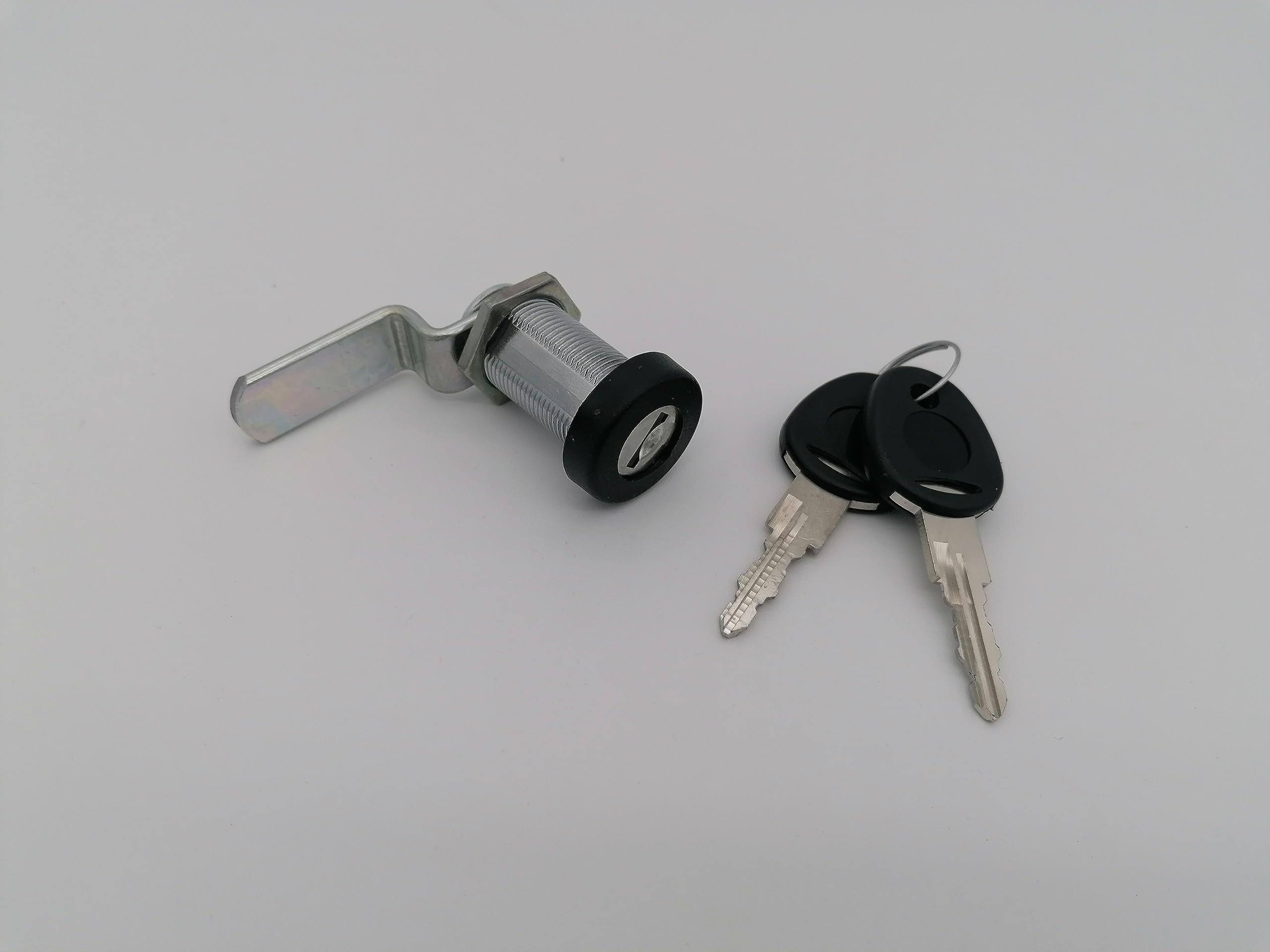 CR-MOESANCO® Cerradura de Seguridad Cilíndrica de Acero Inoxidable para Buzón, Baúl de Caravana, Cofre de Autocaravana, Armario con 2 Llaves