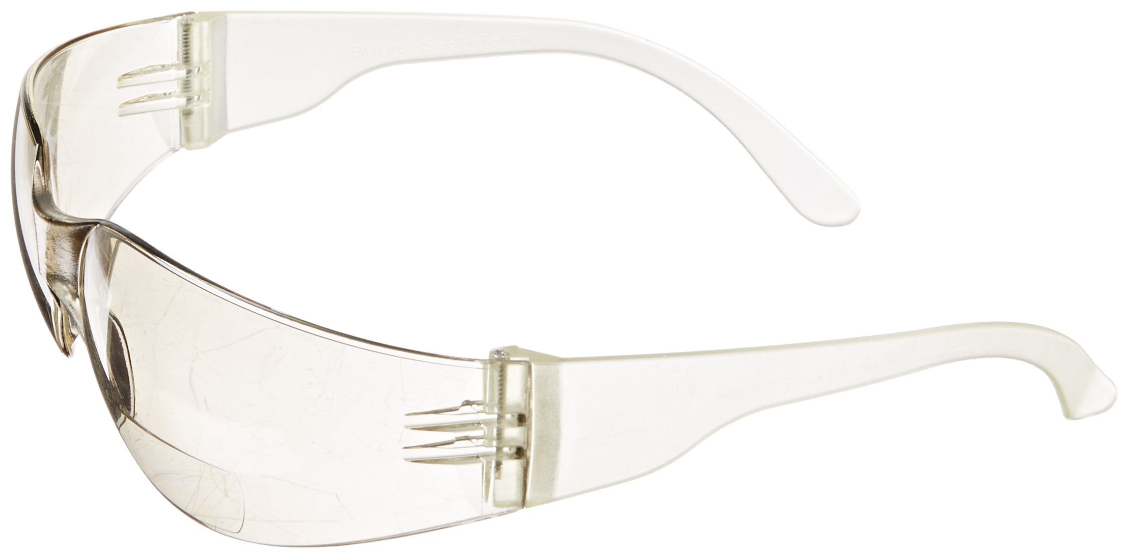 Gateway Safety 46MM15 StarLite MAG Safety Glasses, 1.5 Diopter Magnification, Clear In/Out Mirror Lens, Clear Temple