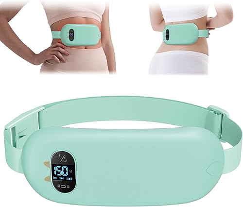 Almohadilla térmica portátil inalámbrica para calambres, almohadilla de calentamiento rápido con masajeador Menstrual USB Almohadilla de calefacción