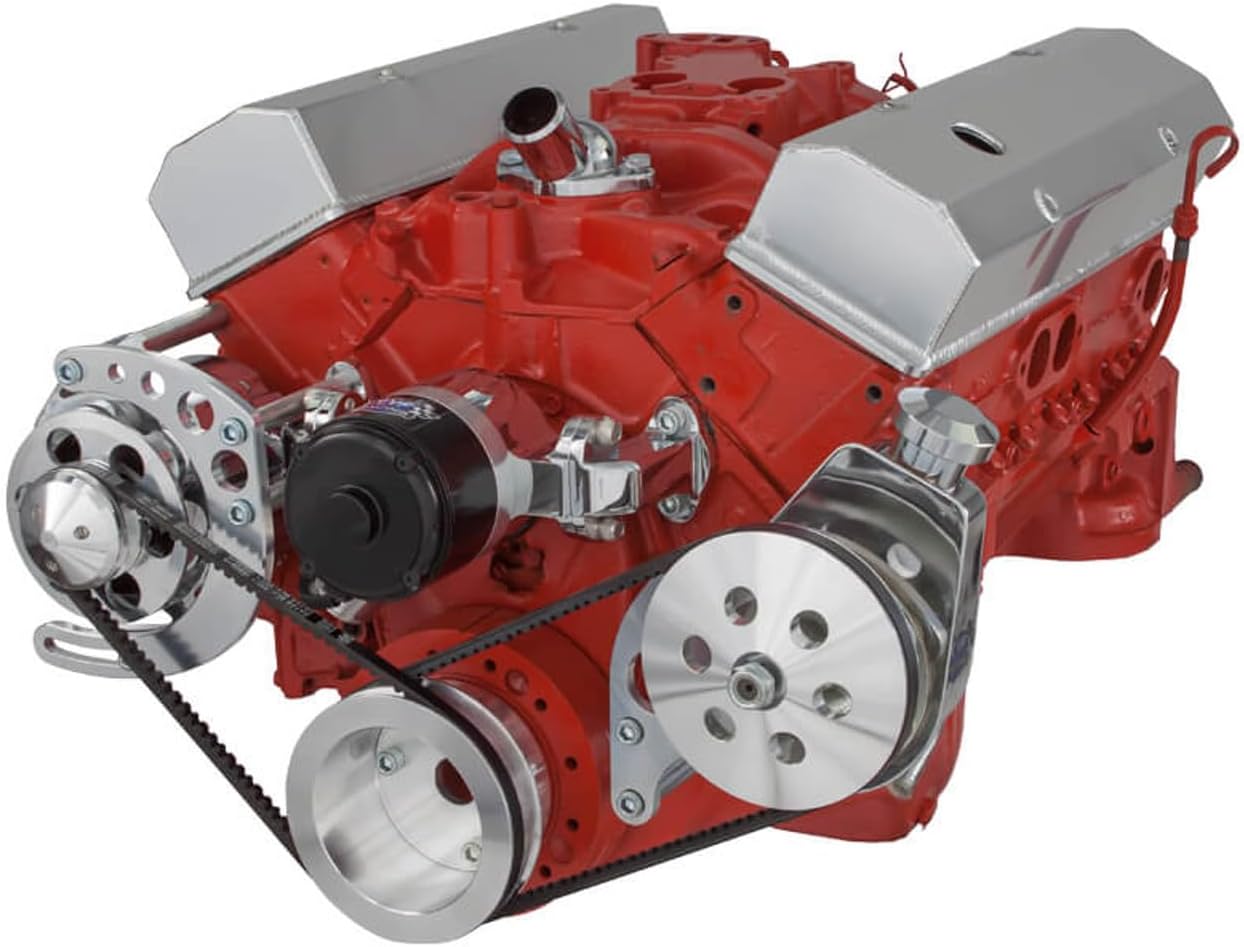 Small Block Chevy Electric Water Pump V-Belt Kit - Power Steering and Alternator