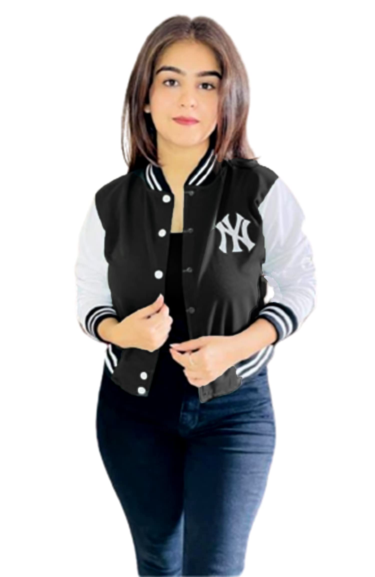 Women's Fleece Crop Bomber Jacket