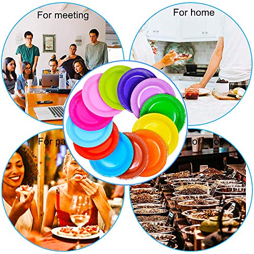 Piatti monouso, Piatti di carta, 52Pcs Piatti