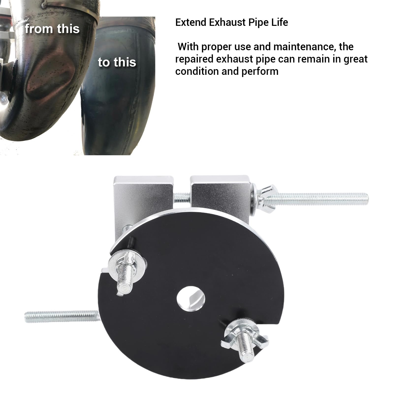 Kit de Reparación de Tuberías de Abolladuras de Escape de Motocicletas de 2 Tiempos, Herramienta Profesional de Eliminación de Abolladuras de Tuberías de Escape de Motocicletas para TE TC