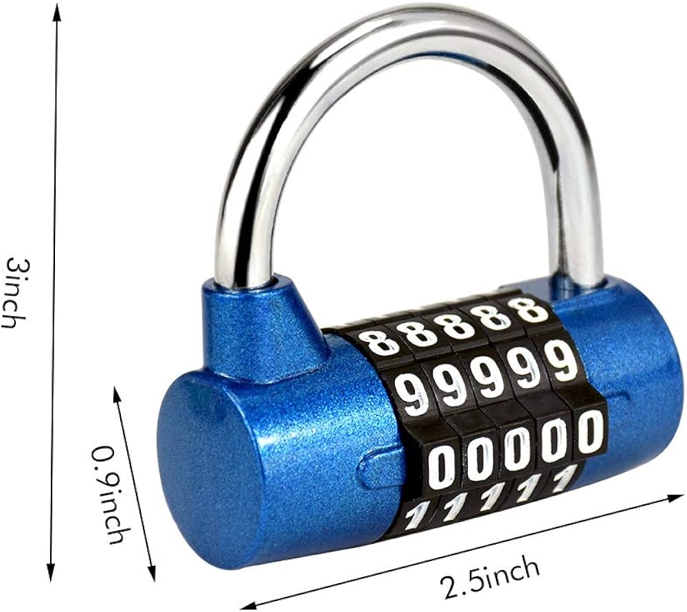 Lucchetto A Combinazione 4 Cifre - Sicurezza Ultra Per Armadietti, Cancelli E Bagagli