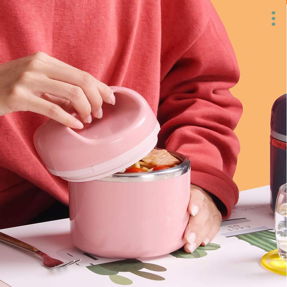 REYG Fiambrera Apilable de Acero Inoxidable a Prueba de Fugas con Bolsa y Juego de Cubiertos Reutilizables Recipiente Térmico de Almacenamiento de Alimentos,Green