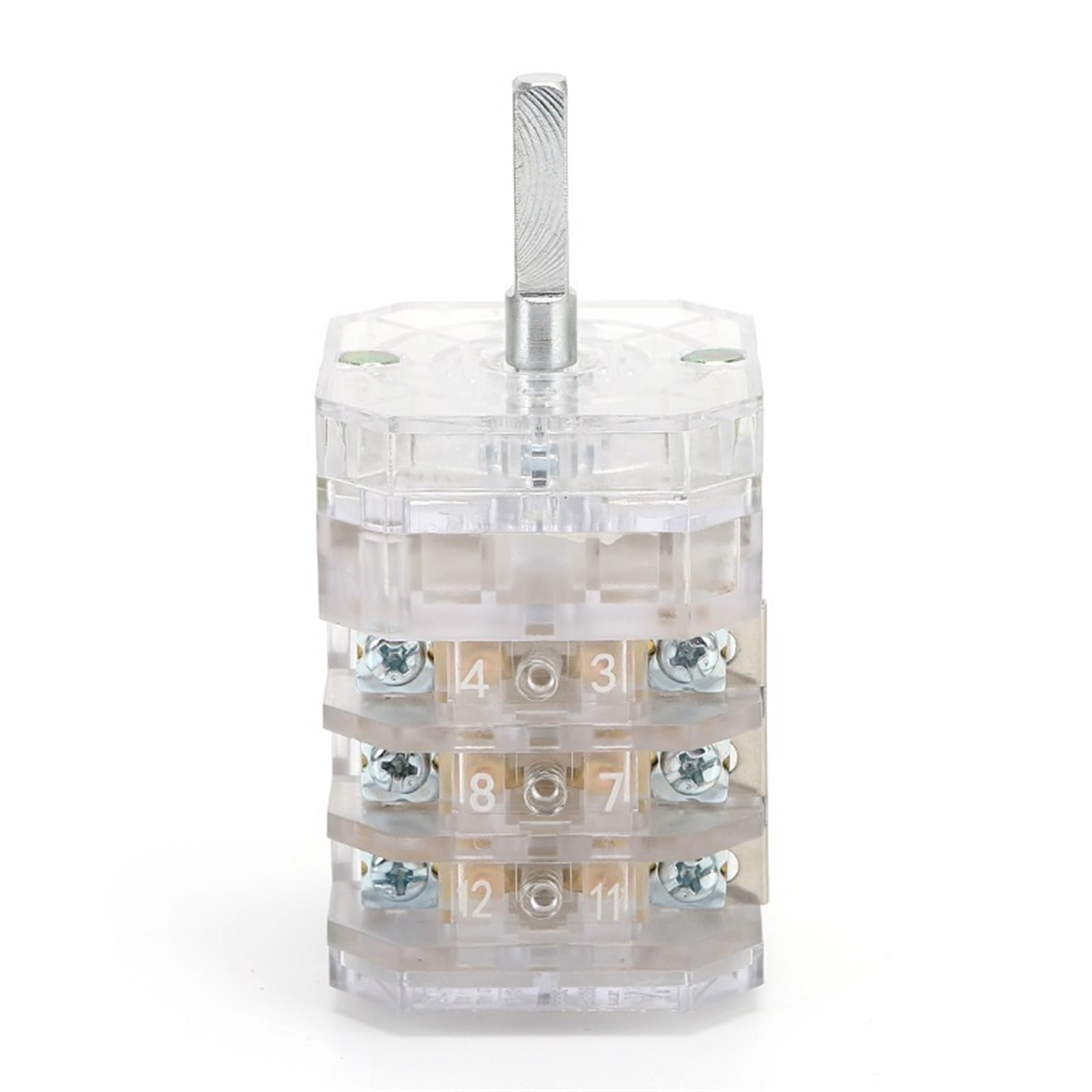 LW12-16/TM111111.3 polos 16A posiciones interruptor de leva giratorio de cambio universal transparente 1 Uds