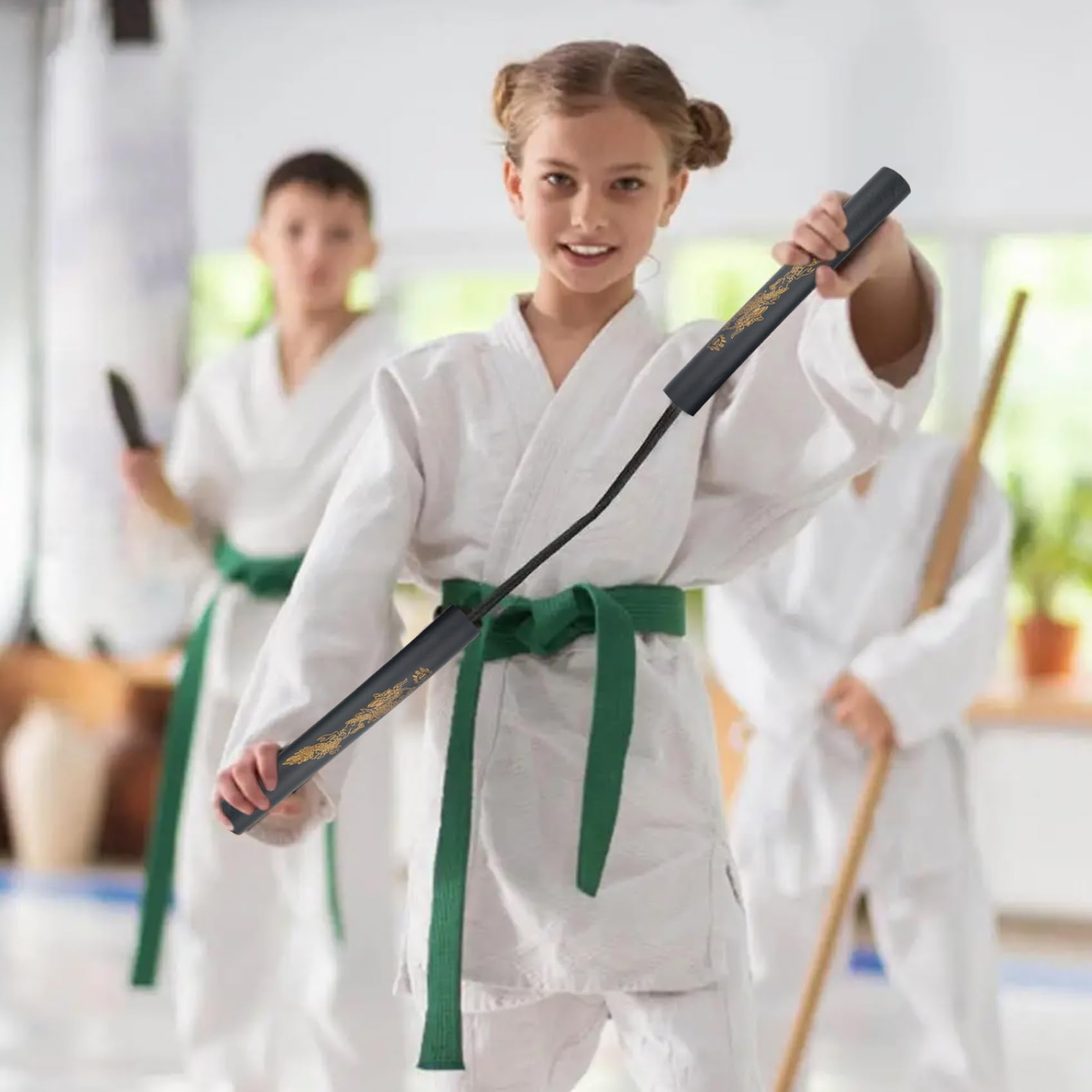 Nunchakus de Espuma para niños, Palos Ligeros de práctica de Artes Marciales para Entrenamiento de niños y Principiantes, 2 uds.