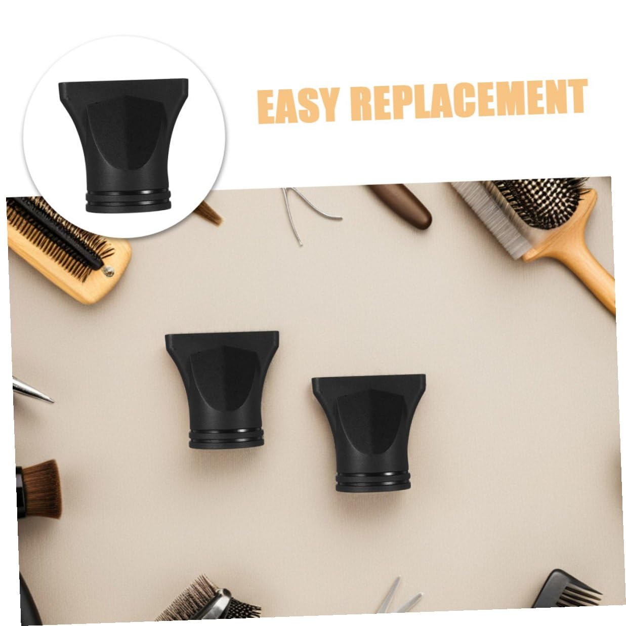 15pcs Hair Dryer Nozzle Replacement Set, Narrow Flat Concentrator Attachment for Hair Styling, Universal Plastic Blow Dryer Nozzles for Home and Salon Use