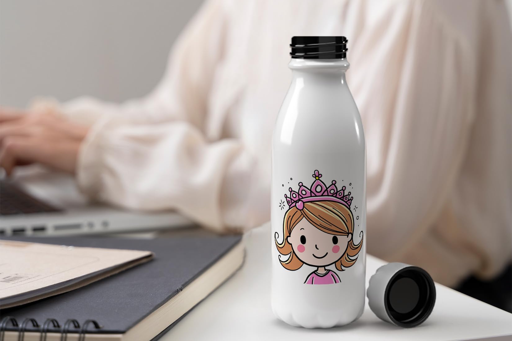 MAXIKIWI, Single Wall Water Drinking Bottle with Screw Cap, Non Insulated Lightweight Aluminium, BPA Free, Leak-Proof - Image 2