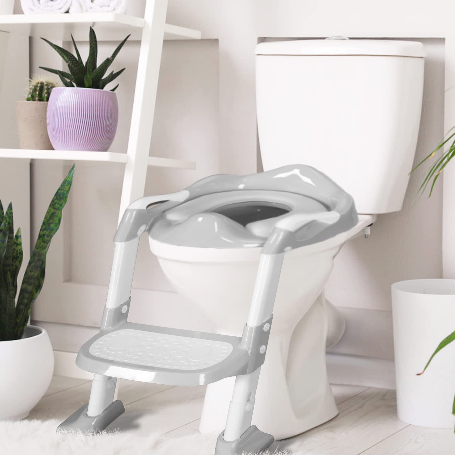 Asiento de entrenamiento para ir al baño (gris)