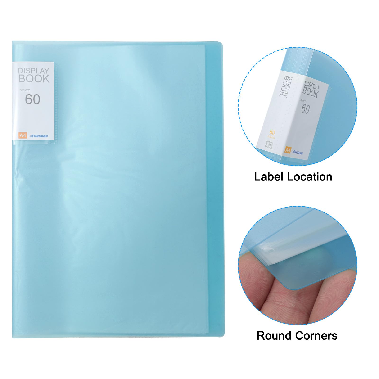 PATIKIL 9.4x12.2 Binders with Plastic Sleeve - Image 3