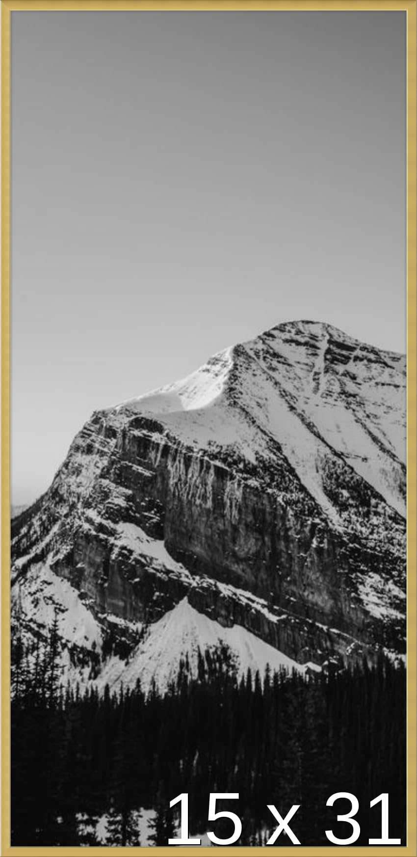 Frame It Easy 15 x 31 Gloss Gold Metal Frame (Ashford)