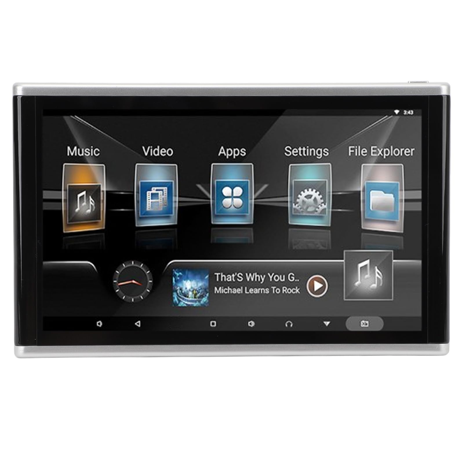 Supporto per Auto 4K 10,1 Pollici, Tablet Monitor per Poggiatesta con ROM 1 GB 32 GB, per il Touch Screen IPS del Sedile Posteriore, per i Monitor TV dei Sedili Posteriori