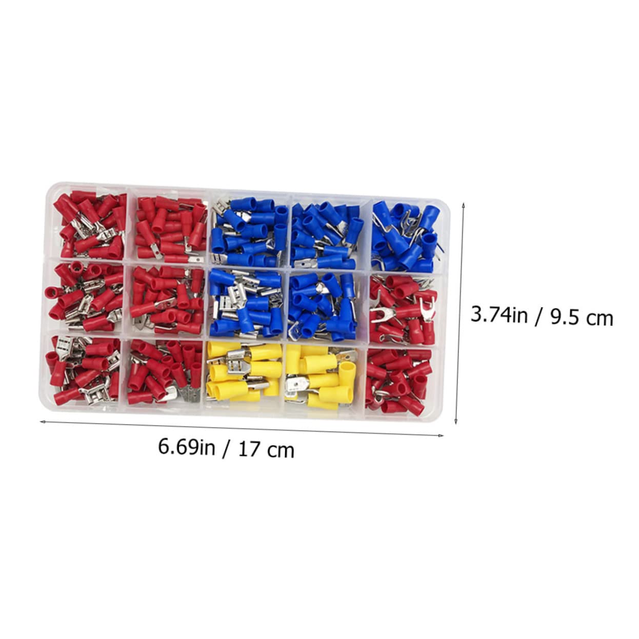 FUNOMOCYA 280pcs Insulated Terminal Connectors Positap Wires Cold Pressed Cable Crimping Connector Terminal Block