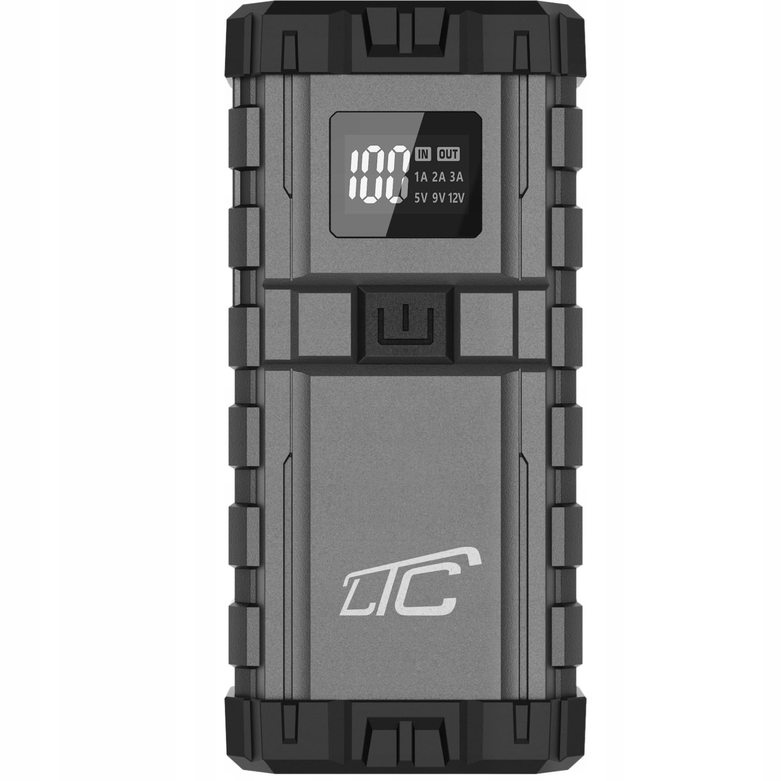 LTC Jump Starter Power Bank USB para Coche Arrancador Compacto 24000MAH/2500A Power Bank QC TYP-C PD 65W/USB out 3A DC 12V