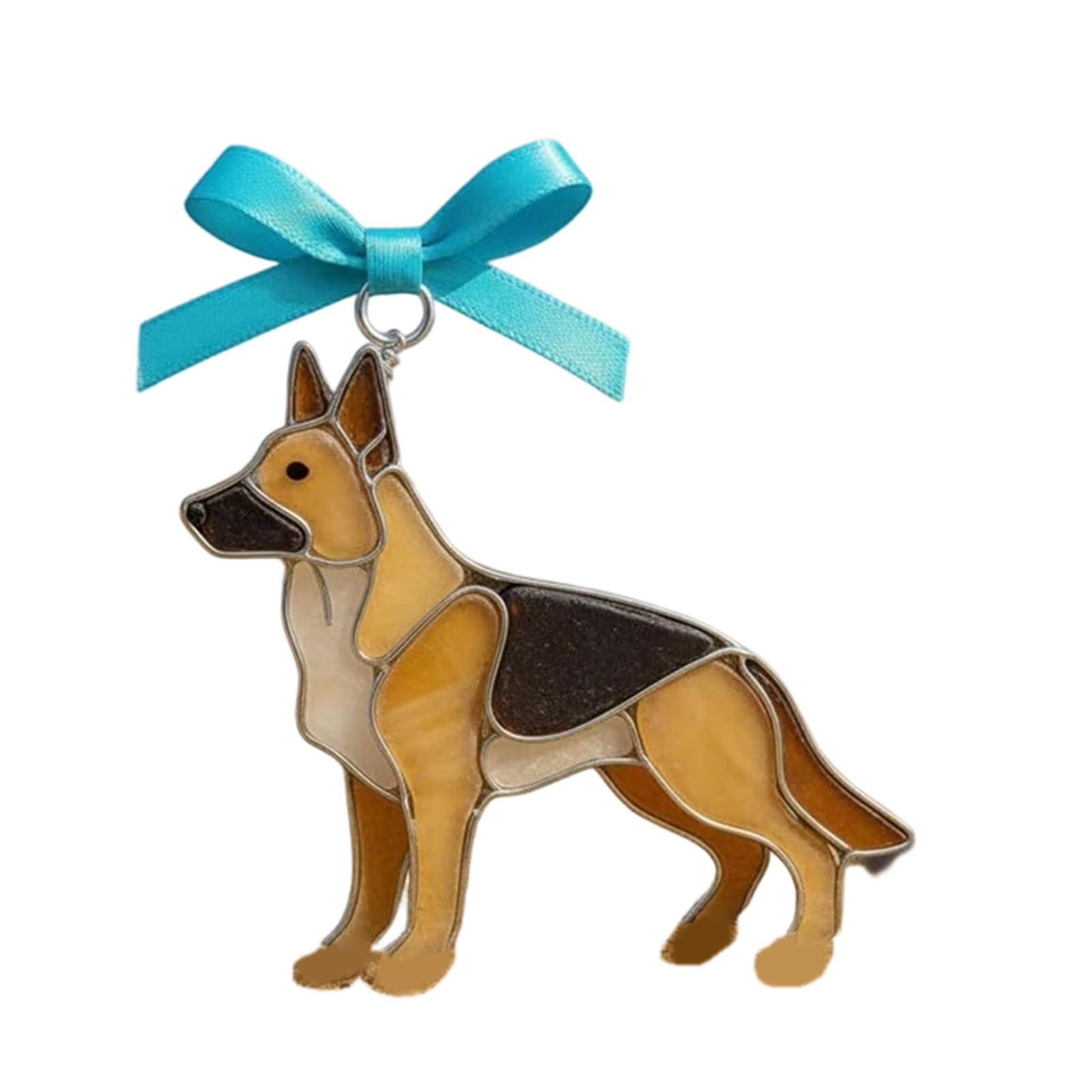 Tsophreniq Creative Dog Shape Light Capturing Ornament to Brighten Any Room Festively Festival Acrylic Hanging Pendant