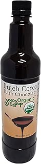 Joe’s Syrup Organic Flavored Syrup, Organic Dutch Cocoa Dark Chocolate Sauce, 750 ml