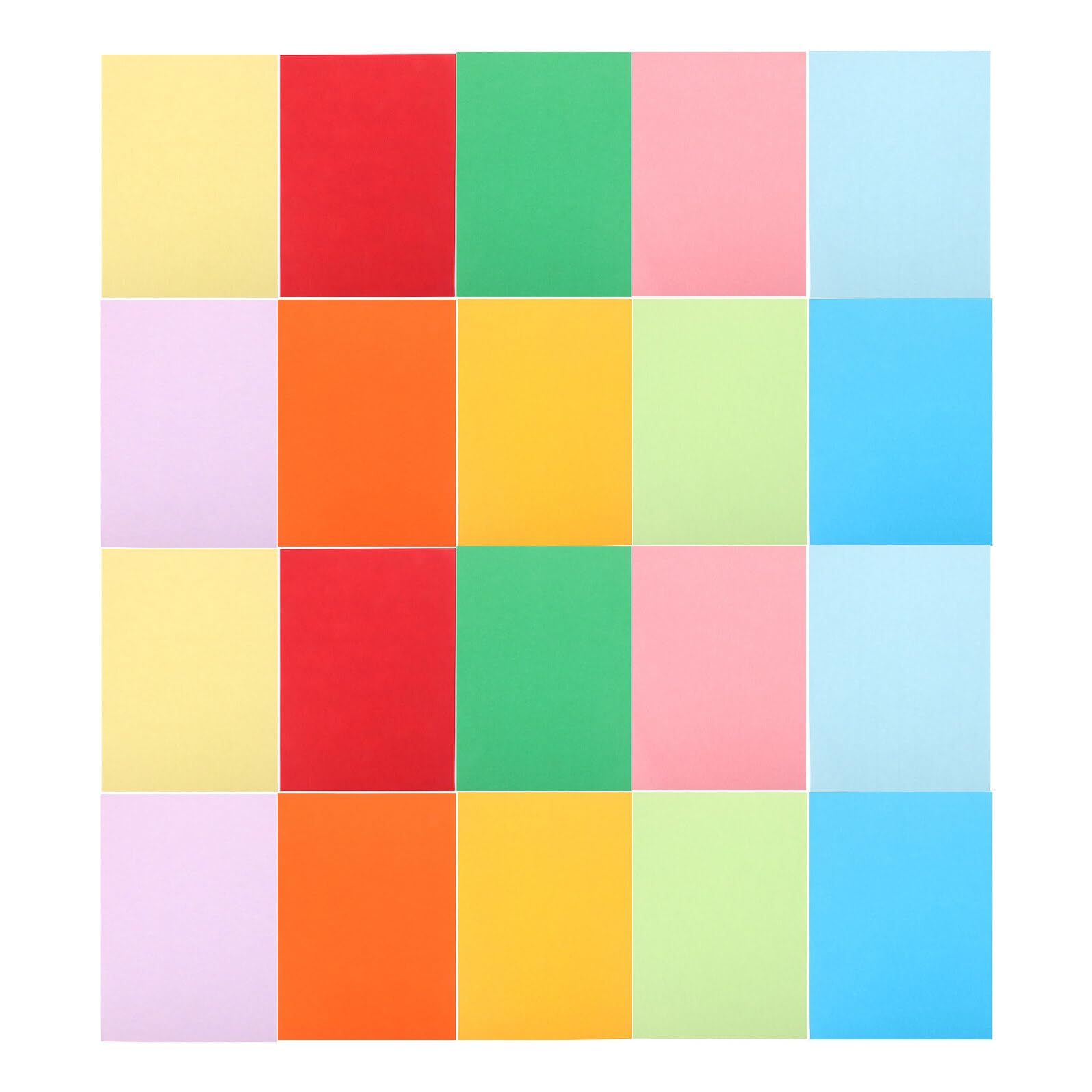 Alasum Papel de Colores para Manualidades E Impresión A4 80 G/m², 200 Hojas Surtidas, Papel Artesanal Origami Imprimible Oficina Color Aleatorio