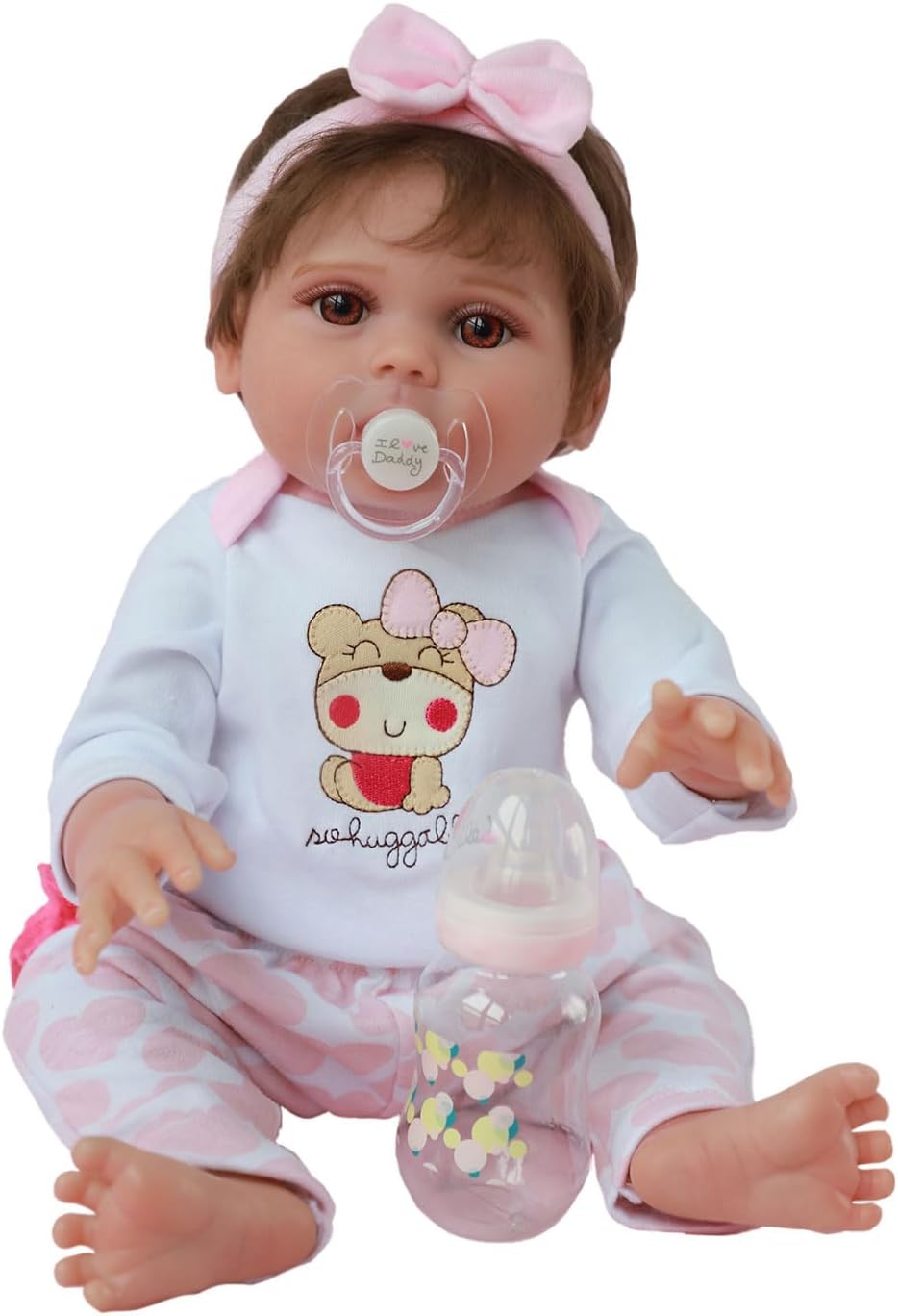 Kaydora Reborn Baby Doll 22 Inch Handmade Lifelike Baby Girl Doll Reborn Toddler, Named Lucy