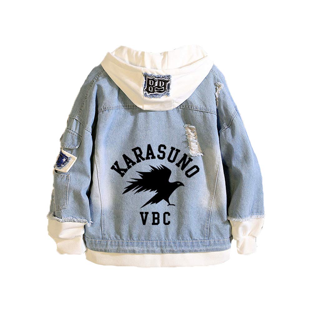 MeelanzDenim Jacket Top Hoodie Pullover Sweatshirt Cosplay Costume