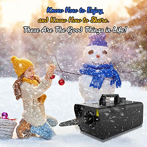 1byone 650w snow machine wired remote control great machine for kids parties parades