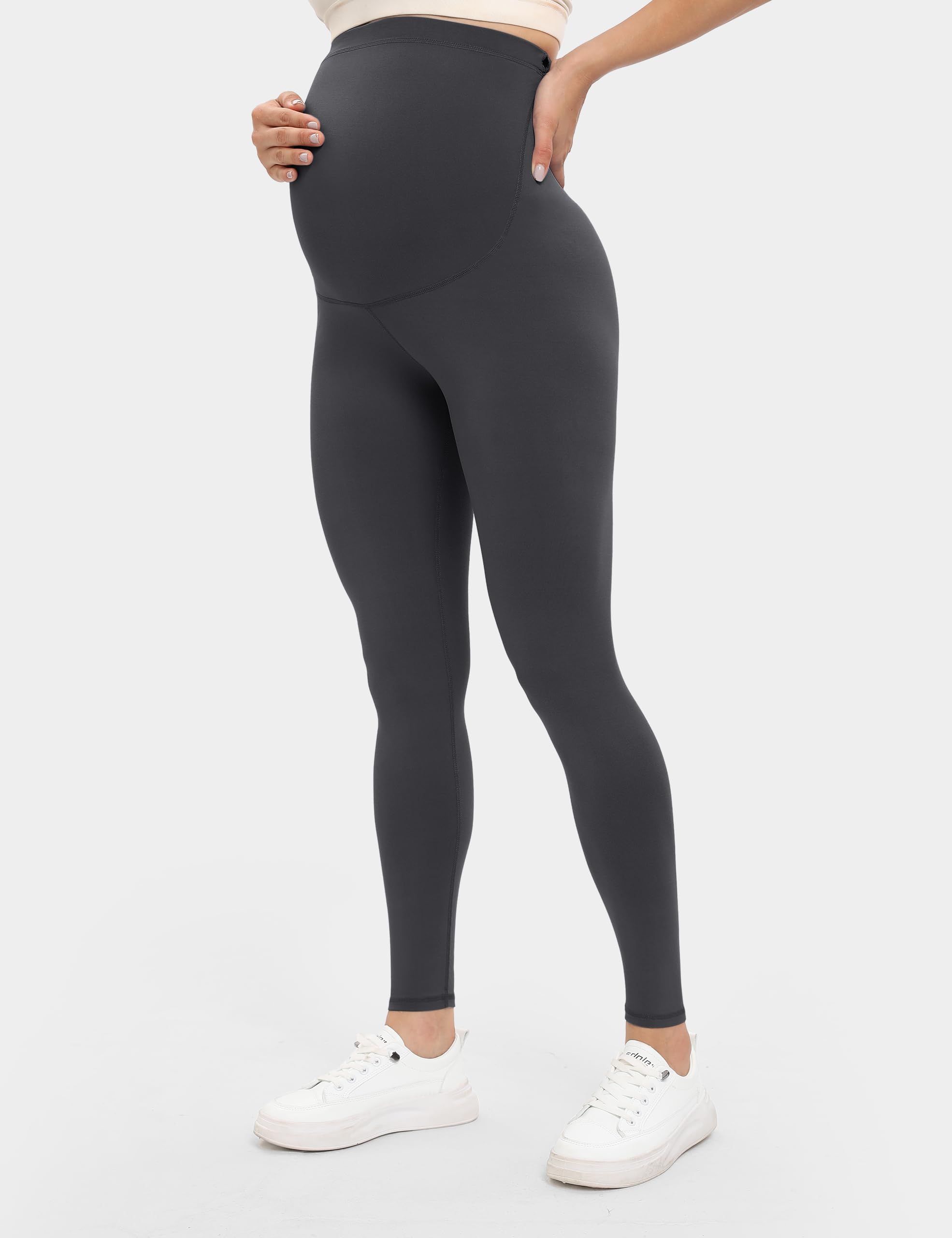 Buttergene Creamlush Umstandsleggings für Damen, Umstands-Leggings, Yogahose, Schwangerschaftsleggings, Umstandskleidung, 5er-Pack
