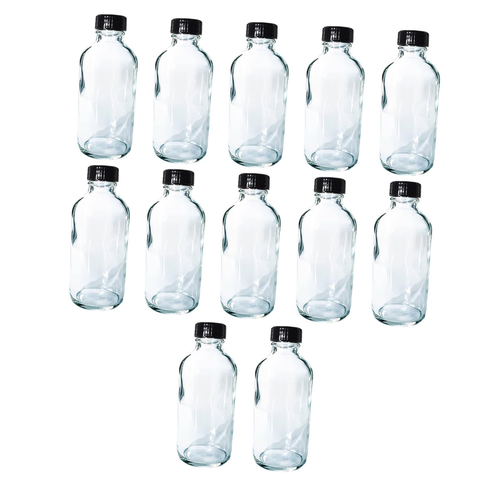 Alipis 12 Piezas Botellas de Vidrio para Reactivos Boca Pequeña Transparente para Laboratorio Muestreo y Sellado de Muestras