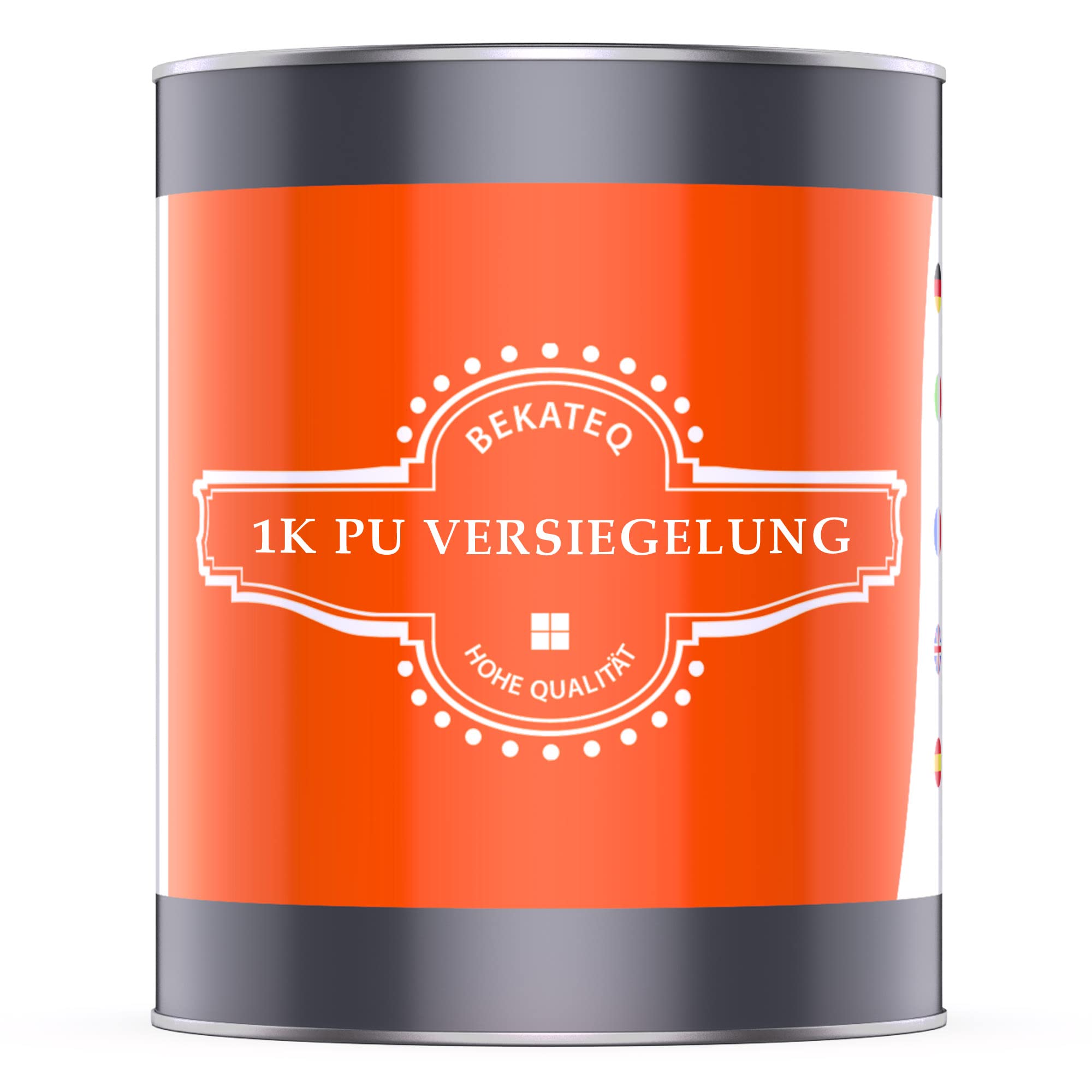 1K PU Versiegelung für Steinteppich außen, UV-fest, 1kg farblos glänzend, kein Vergilben, elastisch, abdichtend, einfache Verarbeitung - BEKATEQ BK-660PU
