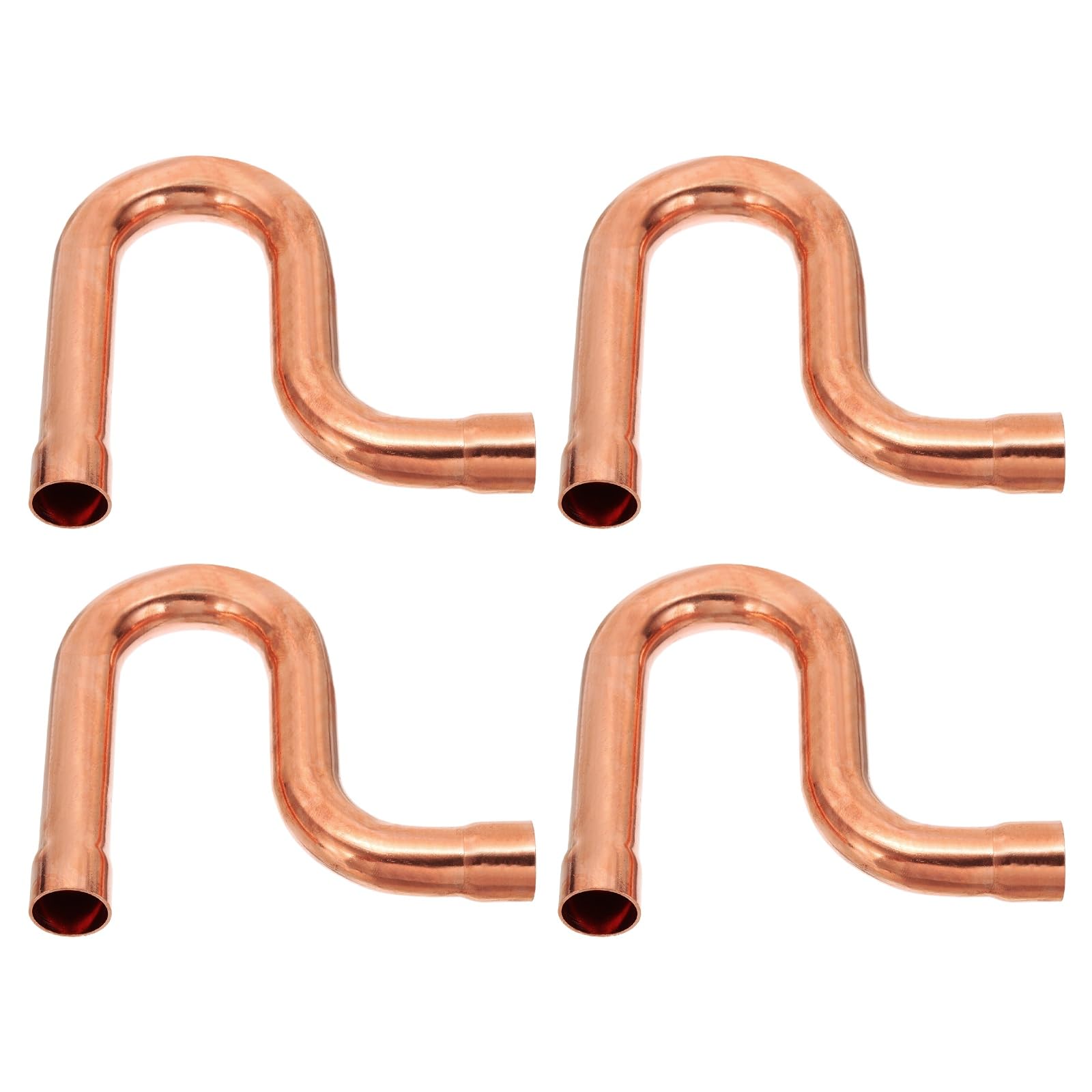 PATIKIL Accesorios de tubería de cobre con trampa P de 3/4 pulgadas, 4 piezas de conexión de soldadura de soldadura para HVAC, refrigeración, aire acondicionado, suministro de fontanería