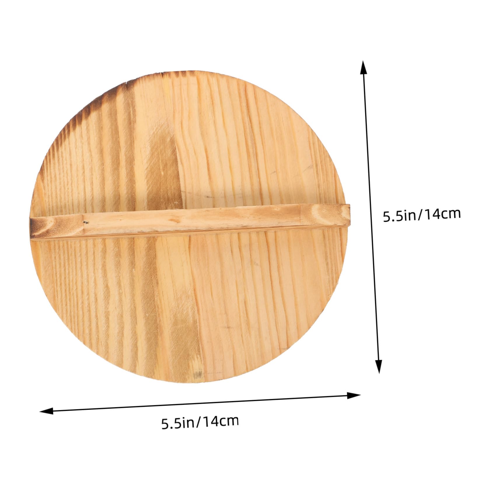 PRETYZOOM 5 Pezzi Di Coperchio Per Pentola in Legno Coperchio Per Wok Per Ciotola Sigillato Utensili Da Cucina in Legno 14 Cm Facili Da Pulire
