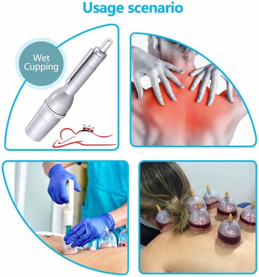 Seven-Pin Lancing Device Blood Lancet Pen Steril Cupping Therapy Match One Bag 200pcs Lancet