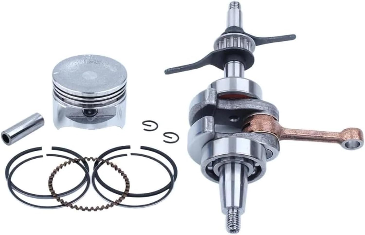 39mm 40mm Crankshaft Piston Pin Ring Circlip Kit Compatible with HD GX35 GX 35 140F 140FA 4 Stroke Small Engine Motor Part (GX35 39mm)