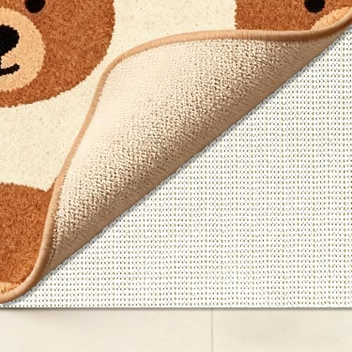 Antideslizante Alfombra 125 x 195 cm Recortable Malla Antideslizante para Alfombras Impermeable para Basepara Cajones Estantes Bandeja, Blanquecino