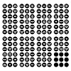 Housoutil Ronde Spice Jar Etiketten, 144 stuks voorgedrukte Spice Krijtbord Etiketten Stickers, Pantry Label Set, Waterdichte Spice Etiketten, Herbruikbaar