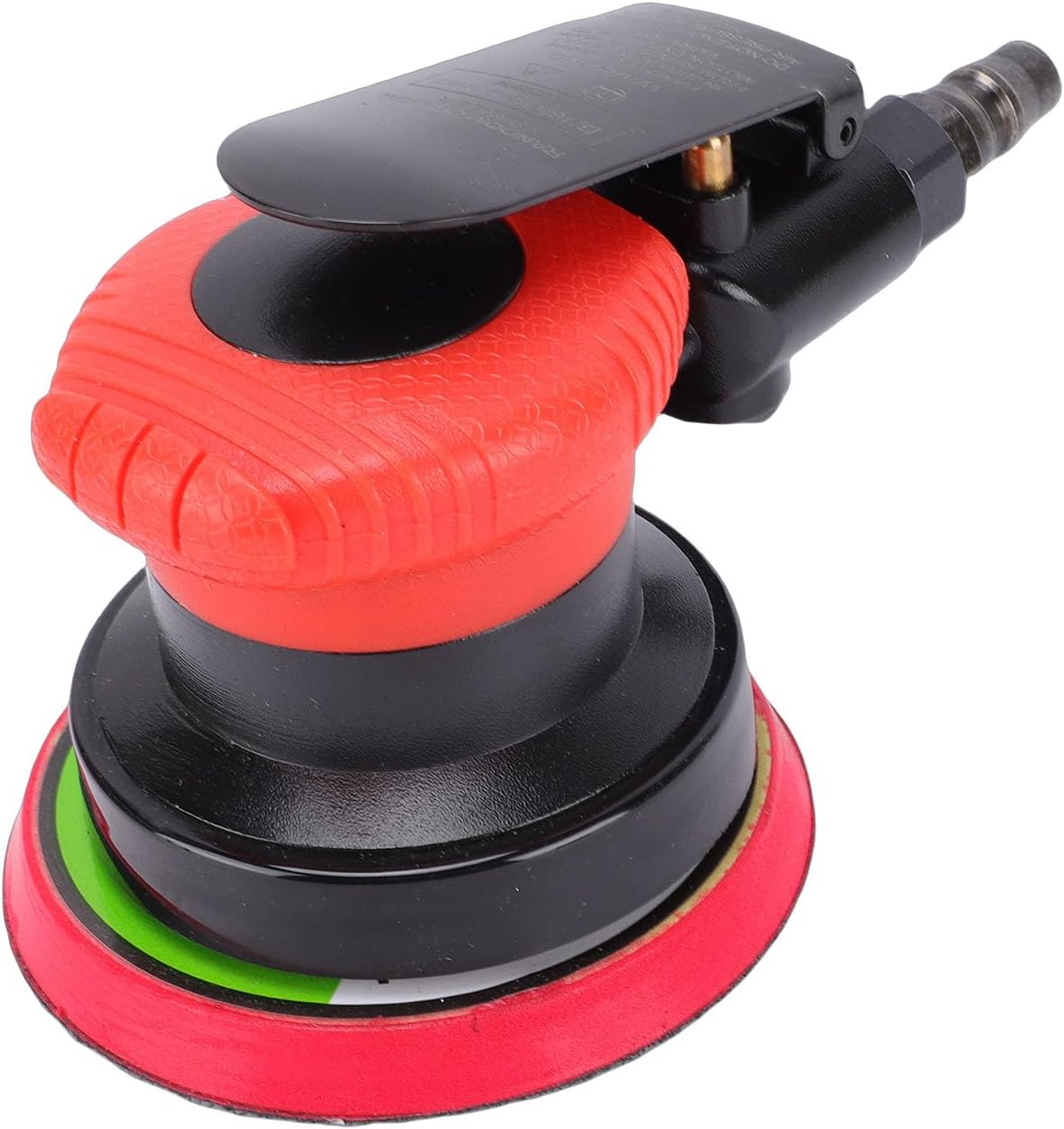 Eujgoov 4 Inch Air Sander, Pneumatic Sanding Machine with Soft Grip and Thickened Blades for Sheet Metal Grinding Car Waxing Stone Polishing