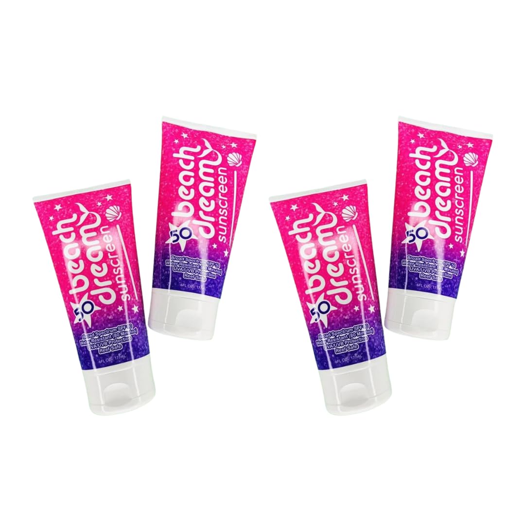 Beach Dream Reef Safe Sunscreen (4 Pack, SPF 50)