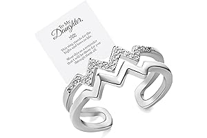 To My Daughter Ups and Downs Adjustable Ring