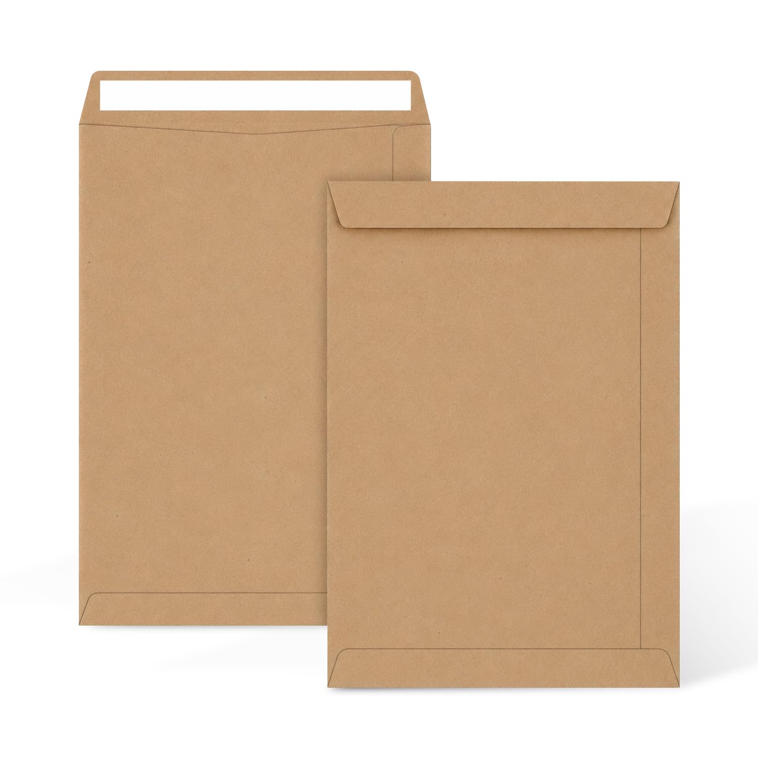 C4 Manilla Pocket Peel & Seal Envelopes – A4 Brown Mailing Envelopes for Documents, Letters & Office Post – Strong Self Seal Kraft Postal Wallets (25)