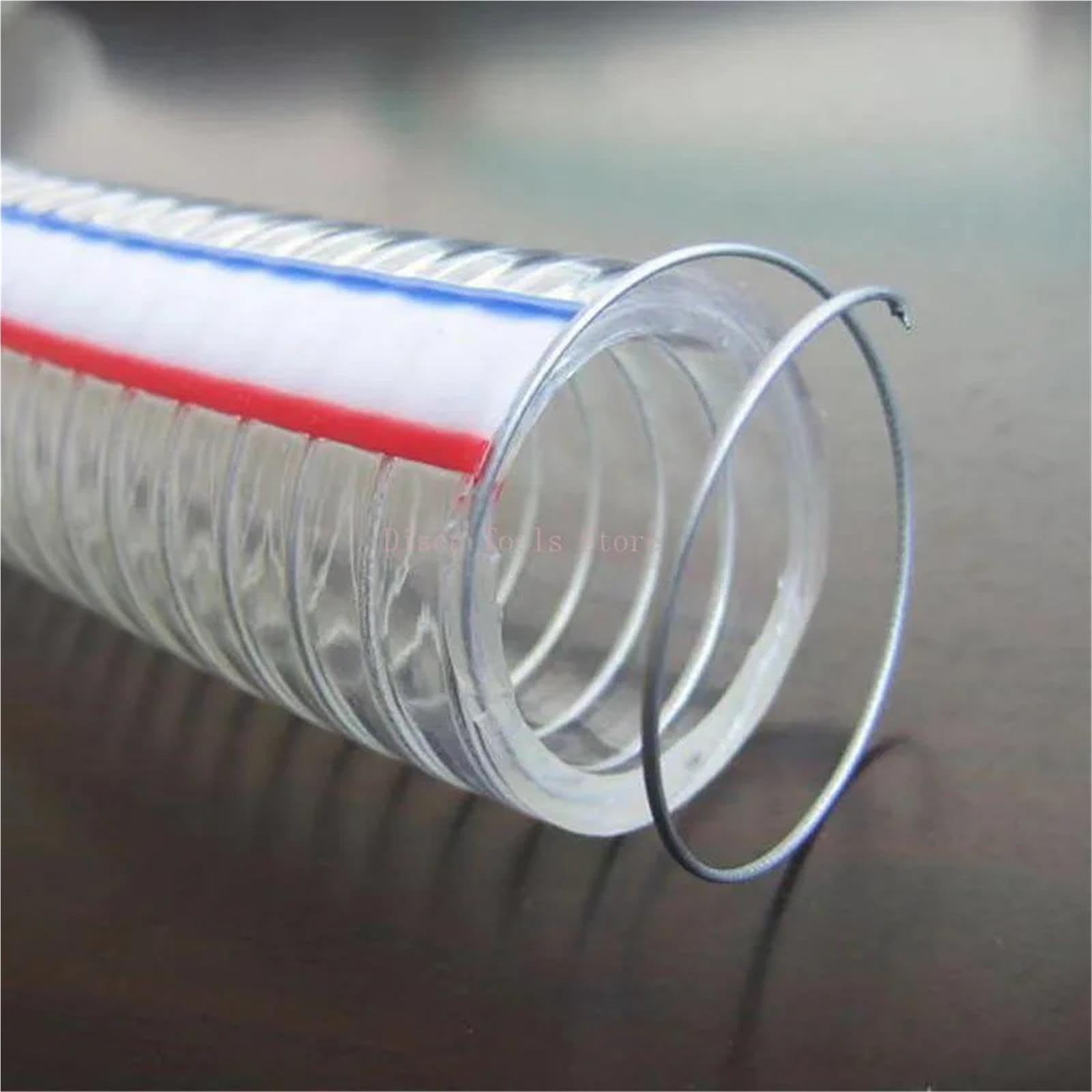 Tubo flessibile in filo di acciaio PVC 10-25 mm trasparente