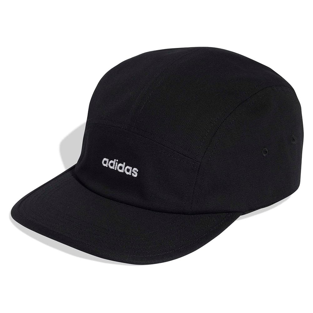 adidas Unisex 5 Panel Cap Canvas, Black/White, M-L